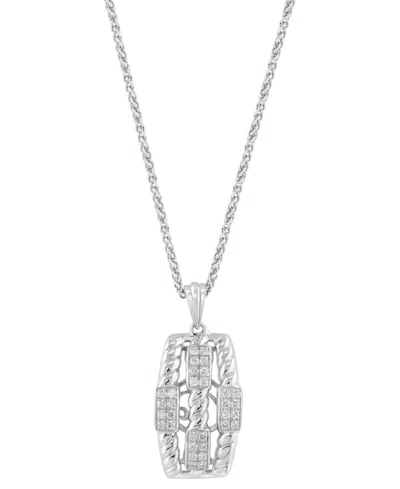 Effy Collection Diamond Pendant Necklace (1/3 Ct. T.w.) In Sterling Silver In Silver