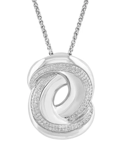Effy Collection Diamond Pendant Necklace (1/3 Ct. T.w.) In Sterling Silver In Silver