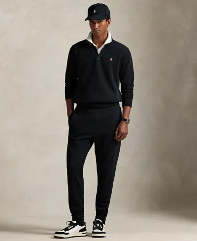 Polo Ralph Lauren Pink Pony Relaxed Fit Fleece Sweatshirt In Black