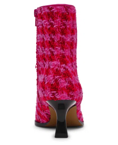 Betsey Johnson Women's Louisa Embellished Pointed-toe Booties In Red