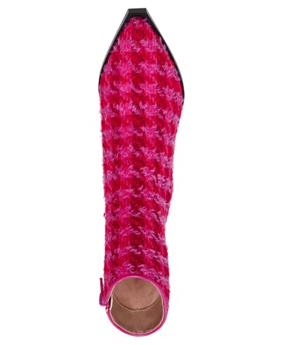 Betsey Johnson Women's Louisa Embellished Pointed-toe Booties In Red