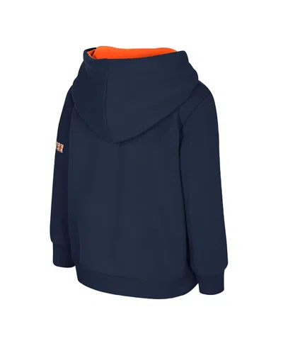 Colosseum Toddler Navy Syracuse Orange Big Logo Volume Fleece Pullover Hoodie In Blue
