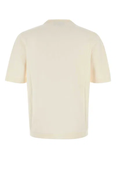 Gucci Men White Silk Blend Sweater In Neutral