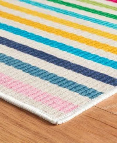 Dash And Albert Rugs By Annie Dash Albert Rugs By Annie Selke Rainbow Stripe Machine Washable Da2052 Rug Collection In Multi