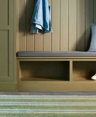 Dash And Albert Rugs By Annie Dash Albert Rugs By Annie Selke Caravan Stripe Machine Washable Da2034 Rug Collection In Green