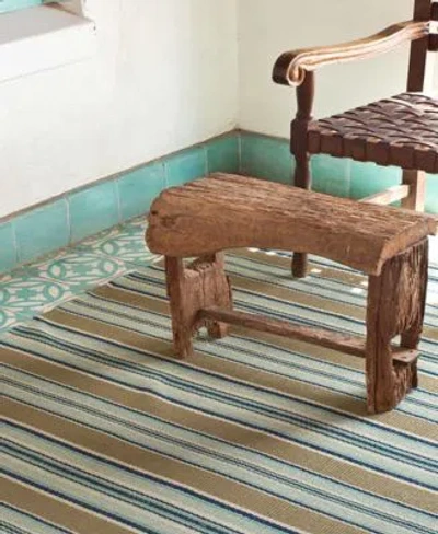 Dash And Albert Rugs By Annie Dash Albert Rugs By Annie Selke Blue Heron Stripe Rp41 Rug Collection In Blue