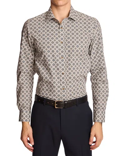 Paisley & Gray Samuel Spread Collar Shirt In Multi