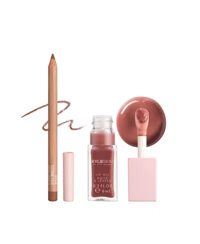 Kylie Cosmetics Lip Liner & Lip Oil Duo Gift Set In Multi