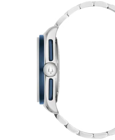 Bulova Men's Limited Edition 150th Anniversary Heritage Lunar Pilot Chronograph Silver-tone Stainless Steel In Metallic