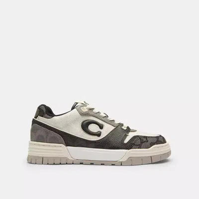 Coach Soho Sneaker In Mixed Signature In White