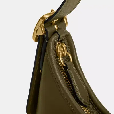 Coach Hamptons Logo-detail Shoulder Bag In Green