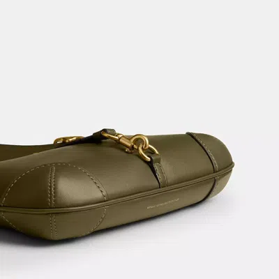 Coach Hamptons Logo-detail Shoulder Bag In Green