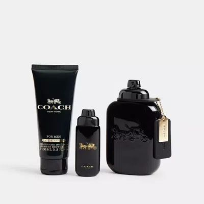 Coach For Men Eau De Parfum 3 Piece Gift Set In Black