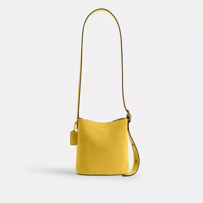 Coach Bleecker Bucket Bag 21 In Yellow