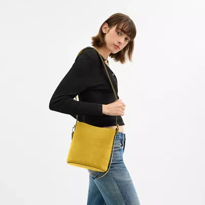Coach Bleecker Bucket Bag 21 In Yellow