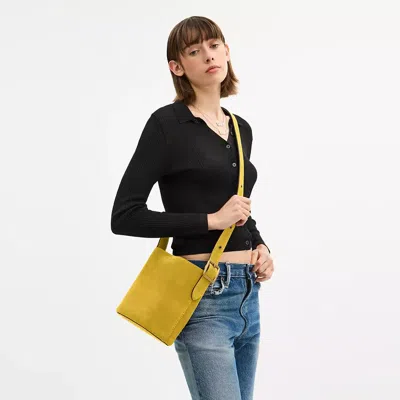 Coach Bleecker Bucket Bag 21 In Yellow