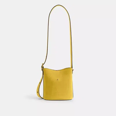 Coach Bleecker Bucket Bag 21 In Yellow