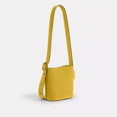 Coach Bleecker Bucket Bag 21 In Yellow