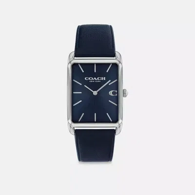 Coach Elliot Watch, 32mm X 26mm In Blue
