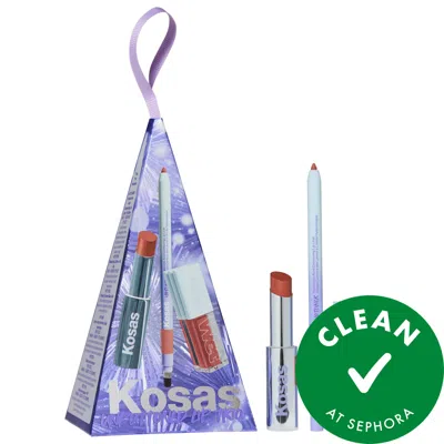 Kosas Unbuttoned Lip Set In Brown