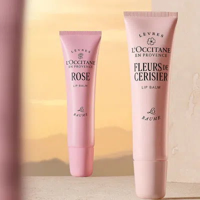 L'occitane - Fleurs De Cerisier Lip Balm 0.38 Fl oz In Pink