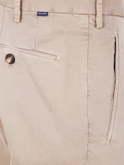 Incotex Tailored Trousers With Pockets And Pleats In Pink