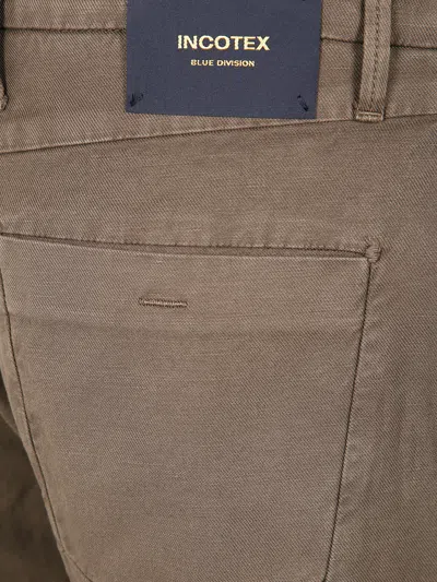 Incotex Pantalone Special Ppt Stretch Solid In Brown
