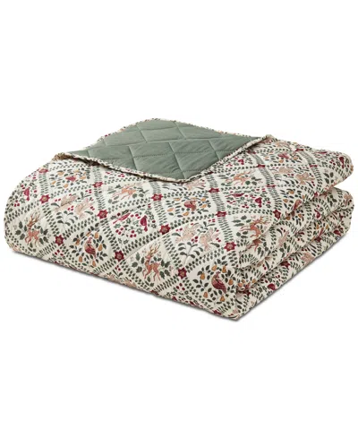 Seventh Studio Winter Diamond Holiday-print Pinsonic Microfiber 2-pc. Quilt Set, Twin In Multi