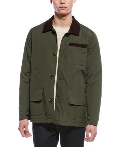 Hunter Samuel Canvas Jacket In Green