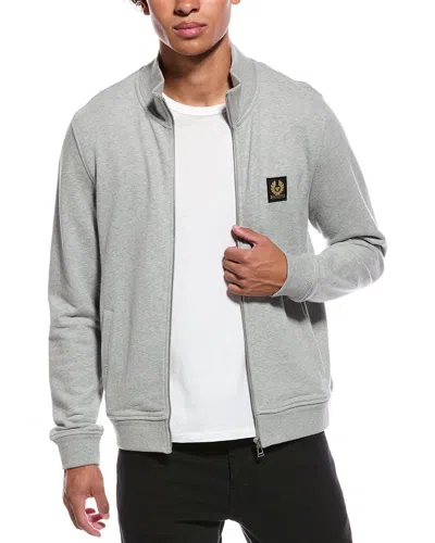 Belstaff Full Zip Sweatshirt In Old Silver Heather