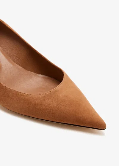 Jimmy Choo Décolleté Amelia In Suede Color Toffee In Brown
