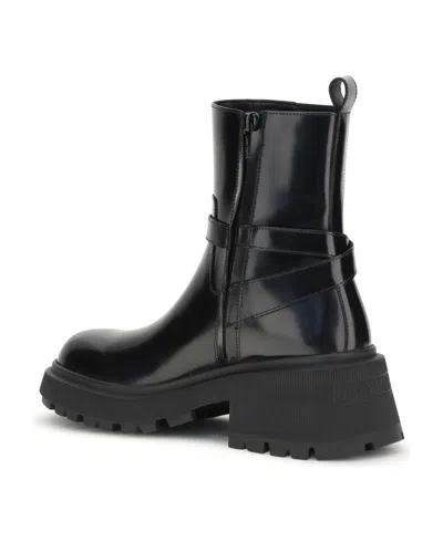 Jimmy Choo 'flat Chunky Sole Ankle Boots' In Black