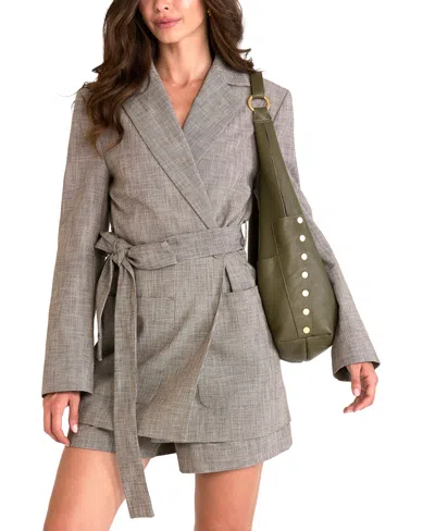 Hammitt Women's Tom Zip Large Leather Hobo Handbag In Green