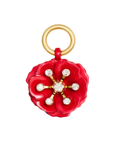 Carolina Herrera Madrid Flower Charm Accessory In Red