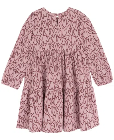 Rare Editions Girls 2-piece Heart Dress And Purse Set In Pink