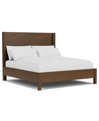 Macy's Davie Queen Panel Bed In Brown