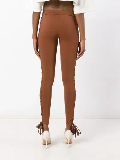 Fenty X Puma Boxing And Bomber Lacing Tights In Brown