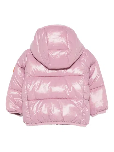 Save The Duck Hooded Zip-up Jacket In Pink
