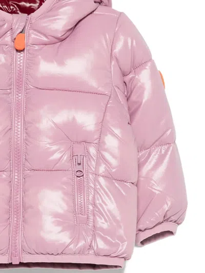 Save The Duck Hooded Zip-up Jacket In Pink