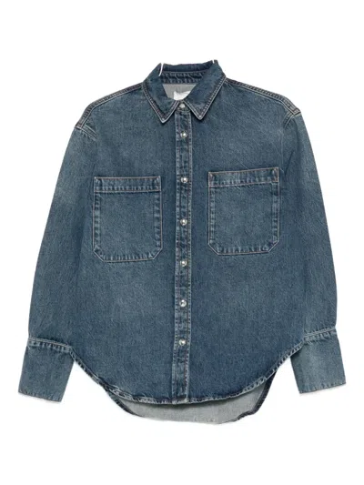 Anine Bing Dante Denim Jacket In Blue