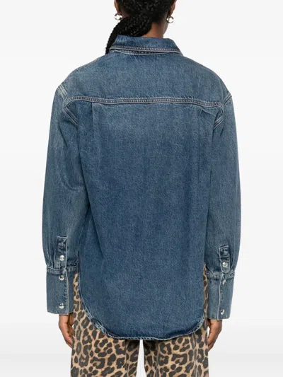 Anine Bing Dante Denim Jacket In Blue