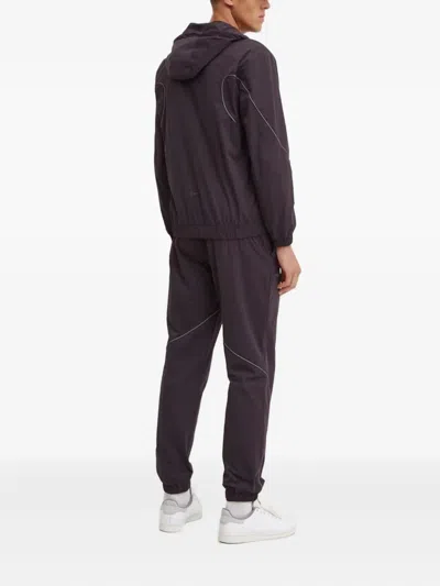 Ea7 Hooded Zip Jumpsuit In Blue