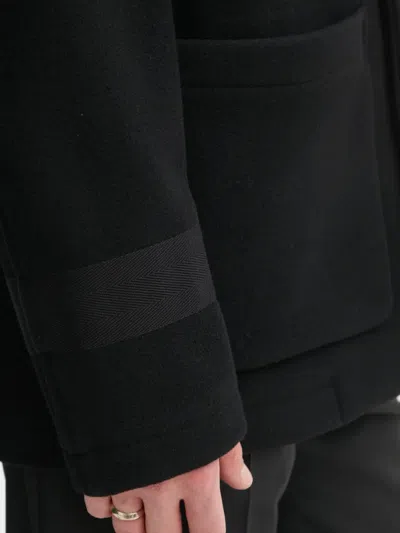 Etudes Studio Patch-pocket Coat In Black