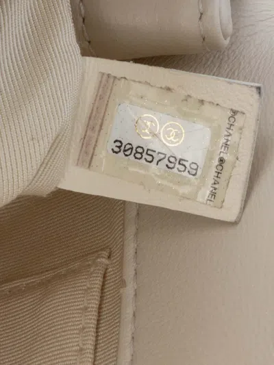 Pre-owned Chanel 2020 Medium Lambskin Twist Chain Enamel Cc Flap Crossbody Bag In Brown