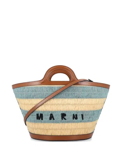 Marni Women's Tropicalia Raffia-effect Small Bag In Multi
