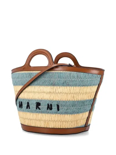 Marni Women's Tropicalia Raffia-effect Small Bag In Multi