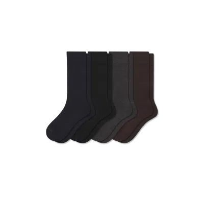 Bombas Dress Calf Sock 4-pack In Black