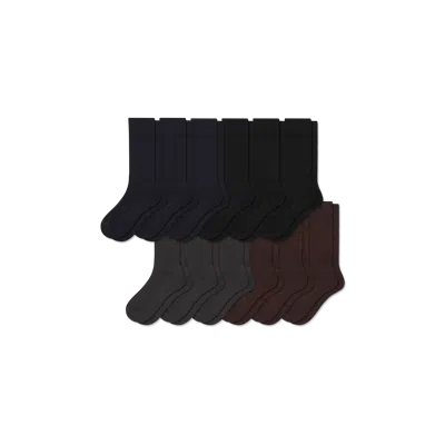 Bombas Dress Calf Sock 12-pack In Black