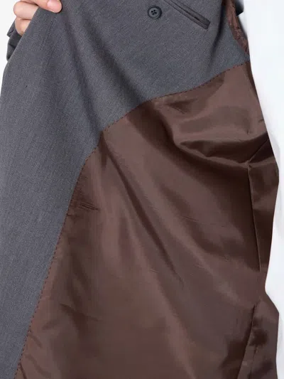 Kolor Single-breasted Panel-detail Coat In Gray