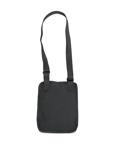 C.p. Company C.p.company Plain Paper Touch Shoulder Bag In Black